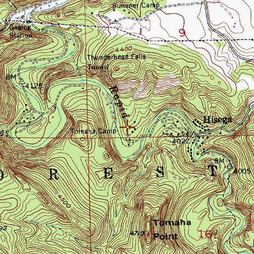 Topographic Map of Tomaha Camp, SD