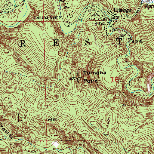 Topographic Map of Tomaha Point, SD