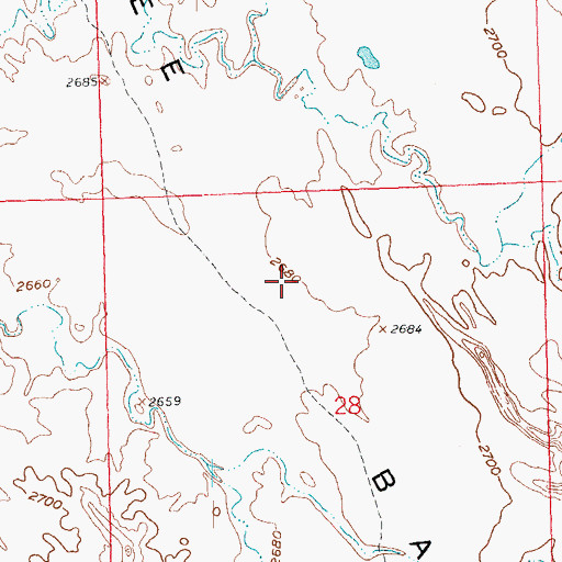 Topographic Map of Tyree Basin, SD