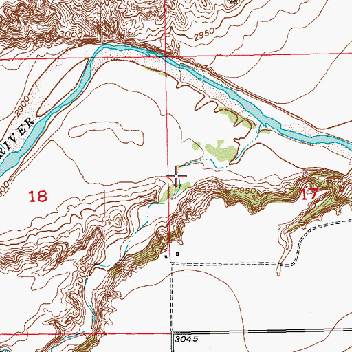 Topographic Map of W G Draw, SD