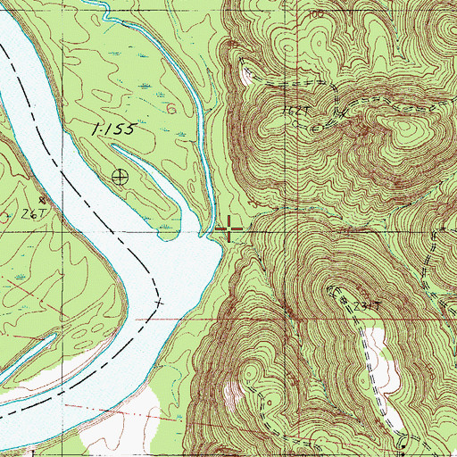 Topographic Map of Salt Creek, AL