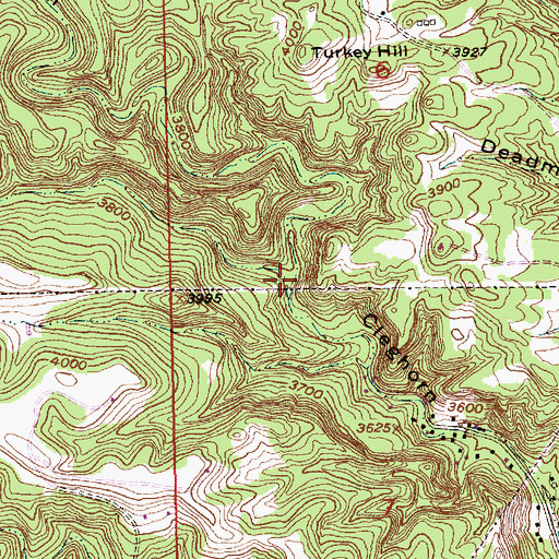 Topographic Map of Wild Irishman Gulch, SD