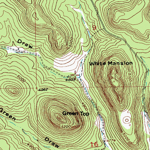 Topographic Map of Wilson Draw, SD