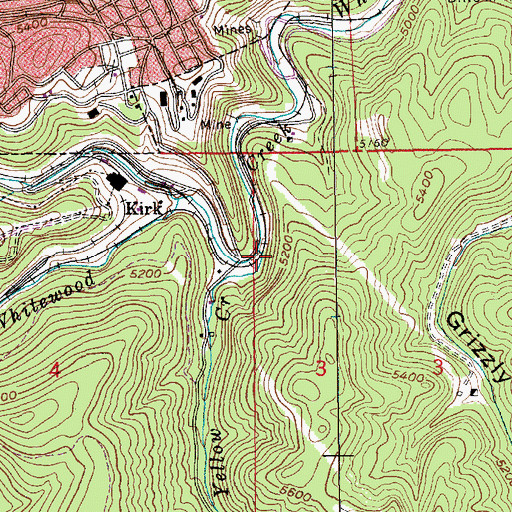 Topographic Map of Yellow Creek, SD