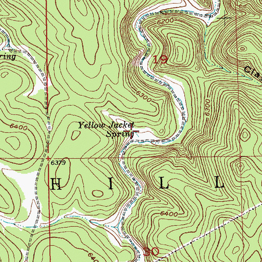 Topographic Map of Yellow Jacket Spring, SD