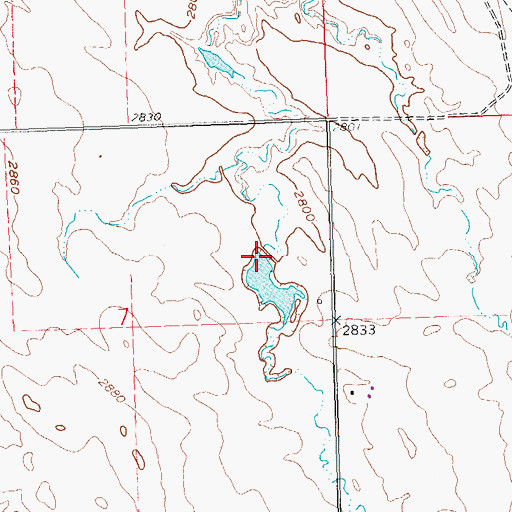 Topographic Map of Roy Schull Number 1 Dam, SD