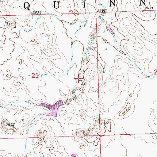 Topographic Map of Donald Kelly Dam, SD