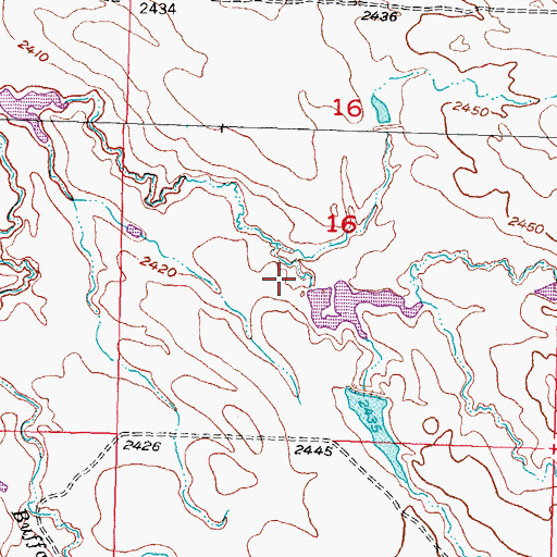 Topographic Map of Roy Stout Number 1 Dam, SD