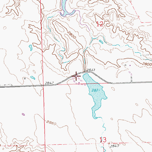 Topographic Map of Bruce Dam, SD