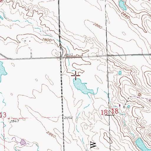 Topographic Map of Crowndam Dam, SD