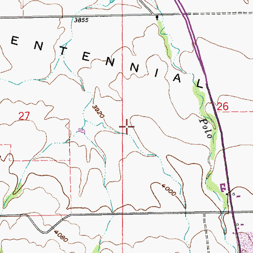 Topographic Map of Glen Baker Irrigation Dam, SD