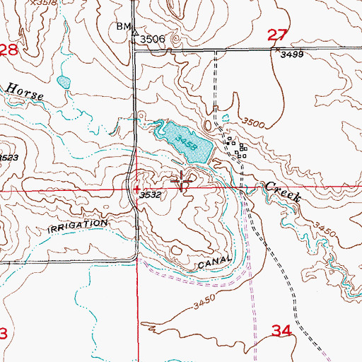 Topographic Map of Fishko Dam Number 3, SD