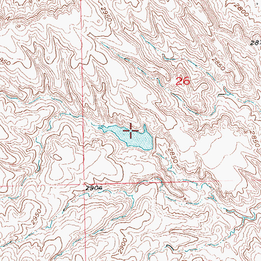 Topographic Map of Farming Dale Dam, SD