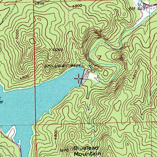 Topographic Map of Sheridan Lake Dam, SD