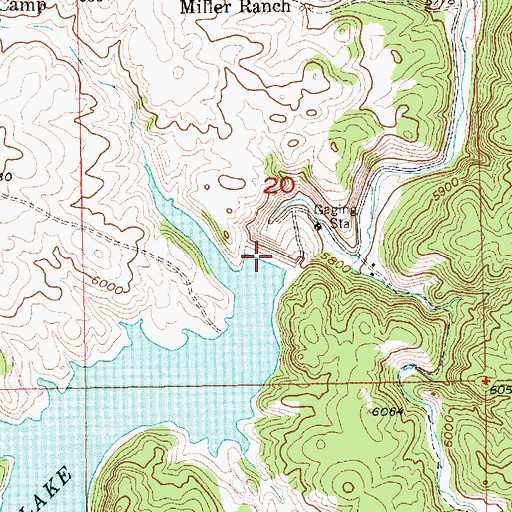 Topographic Map of Deerfield Dam, SD