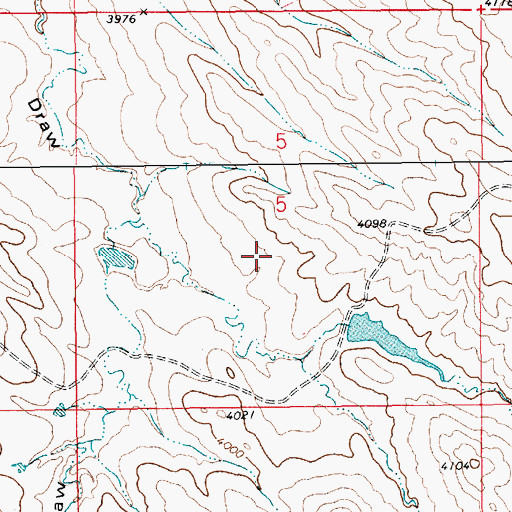 Topographic Map of Pfister Pond Number 3 Dam, SD