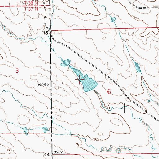 Topographic Map of Simons Pond Dam, SD