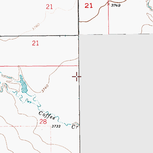 Topographic Map of Pfister Pond Number 1 Dam, SD