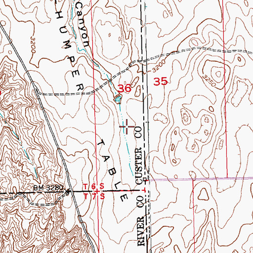 Topographic Map of Barta Crooked Dam, SD