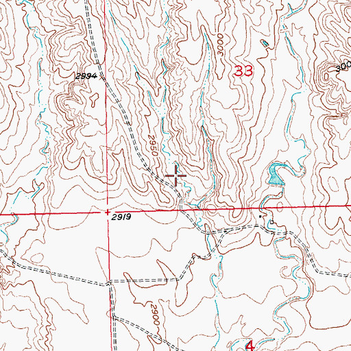 Topographic Map of Earl Witte Number 1 Dam, SD