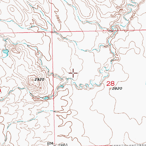 Topographic Map of Circle C Number 1 Dam, SD