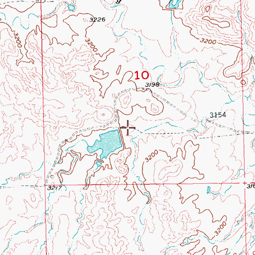 Topographic Map of Triple Seven Number 2 Dam, SD