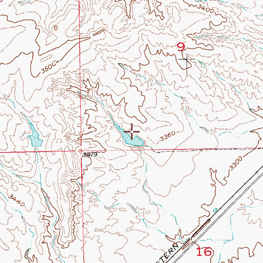 Topographic Map of Englebrecht Dam, SD