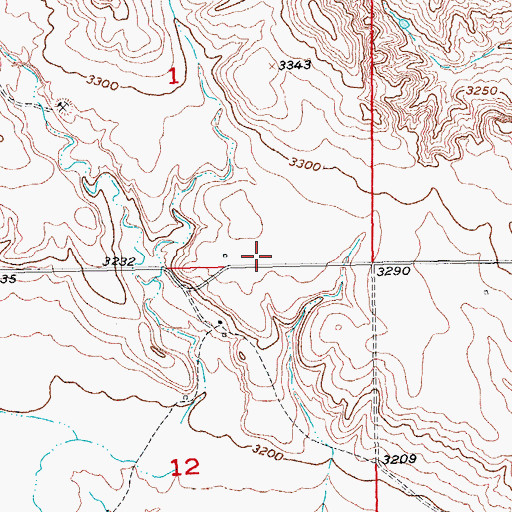 Topographic Map of Pioneer Park Ground, SD