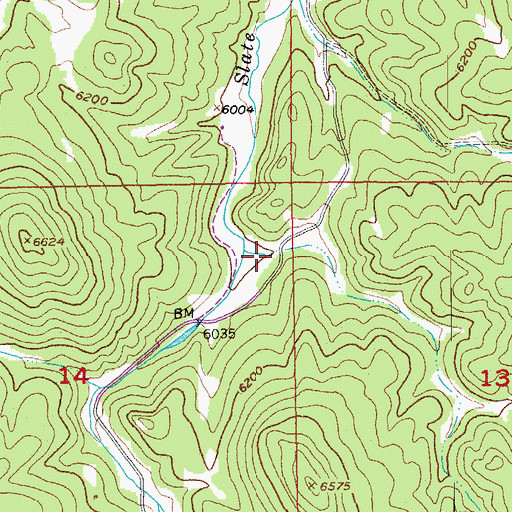 Topographic Map of Frink Draw, SD