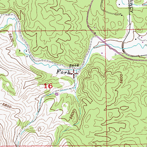 Topographic Map of Brushy Draw, SD
