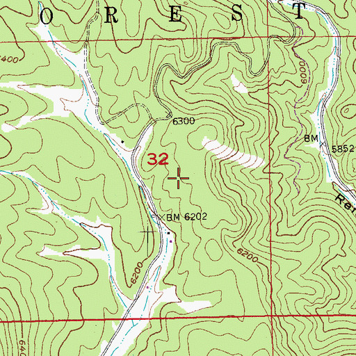 Topographic Map of Coad Hill, SD