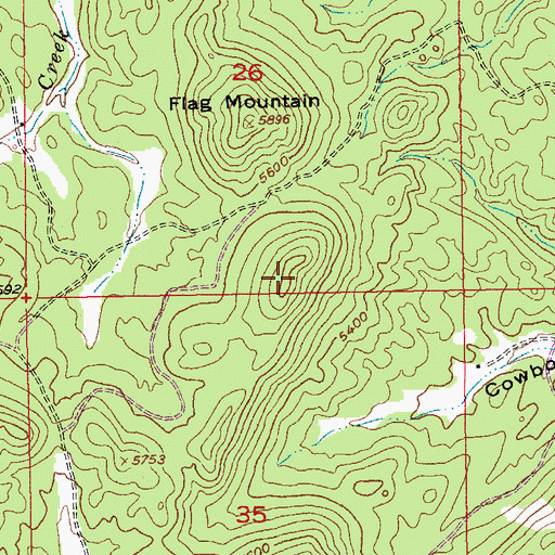 Topographic Map of Campaign Hill, SD