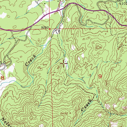 Topographic Map of Willow Creek Trail, SD