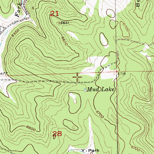Topographic Map of Mud Lake Gravel Pit, SD