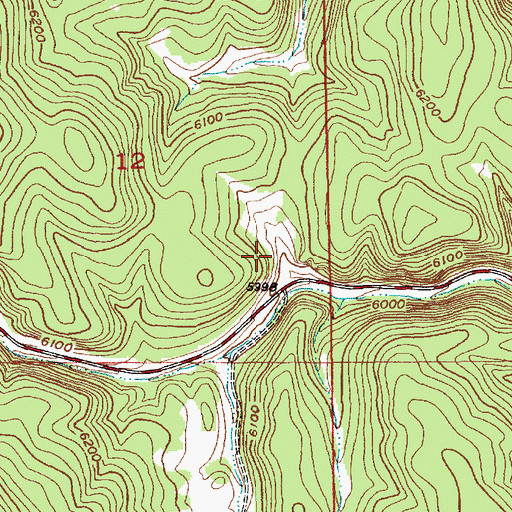 Topographic Map of Deadman Spring, SD