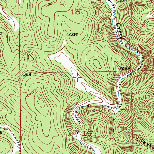 Topographic Map of Clayton Willow Exclosure, SD