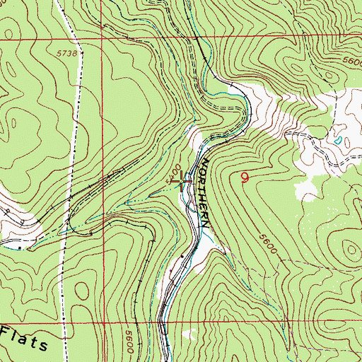 Topographic Map of Reno Creek, SD