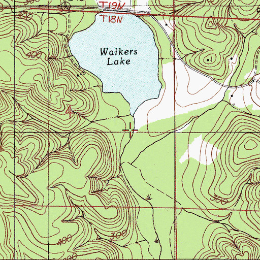 Topographic Map of Sand Branch, AL