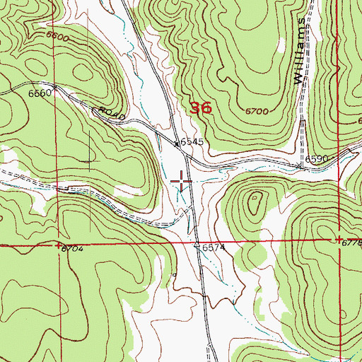 Topographic Map of Four Corners Well, SD