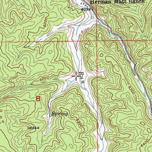 Topographic Map of Stone Draw, SD