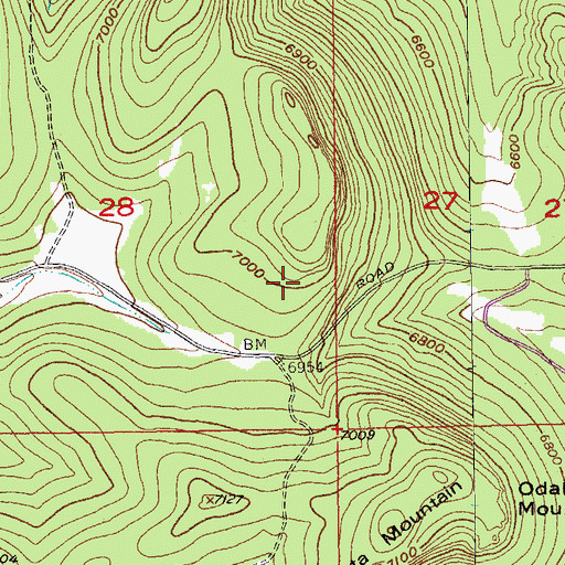 Topographic Map of Copper Mountain Gravel Pit, SD