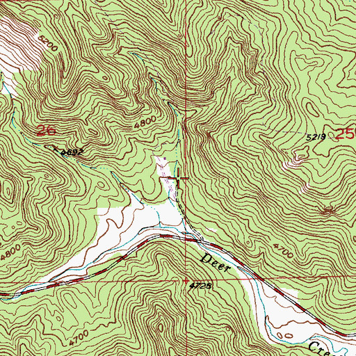 Topographic Map of Pactola Forest Service Facility, SD