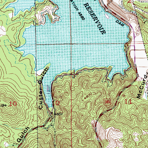 Topographic Map of Pactola Point Picnic Area, SD