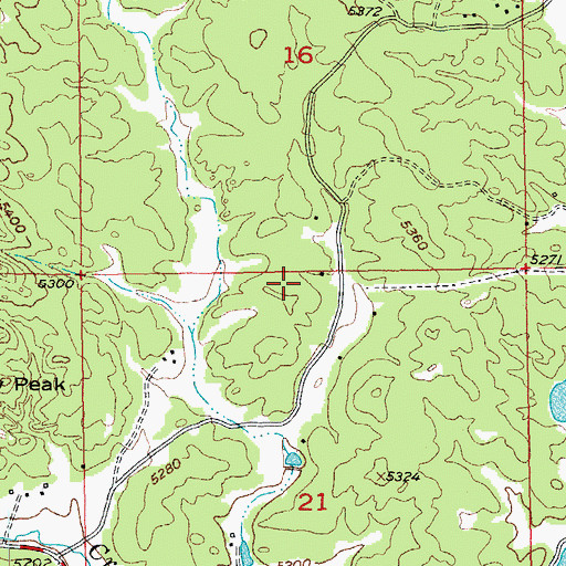 Topographic Map of Custer State Park - Norbeck Wildlife Preserve, SD