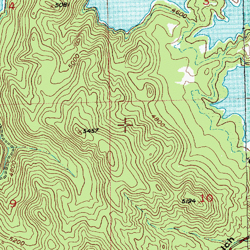 Topographic Map of Pactola Campground, SD