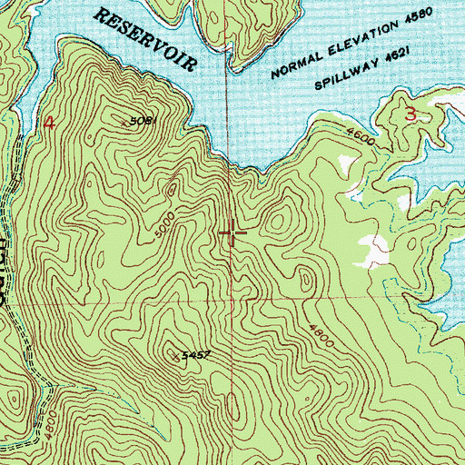 Topographic Map of Pactola Campground, SD