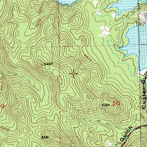 Topographic Map of Pactola Point Picnic Area, SD