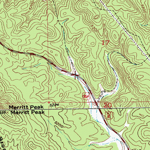 Topographic Map of Silver Arrow Trail, SD