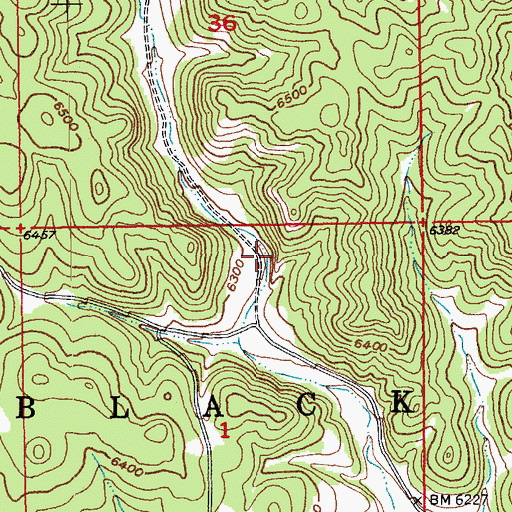 Topographic Map of Lemming Well, SD