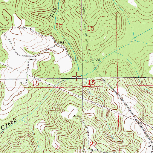 Topographic Map of Sand Creek, AL